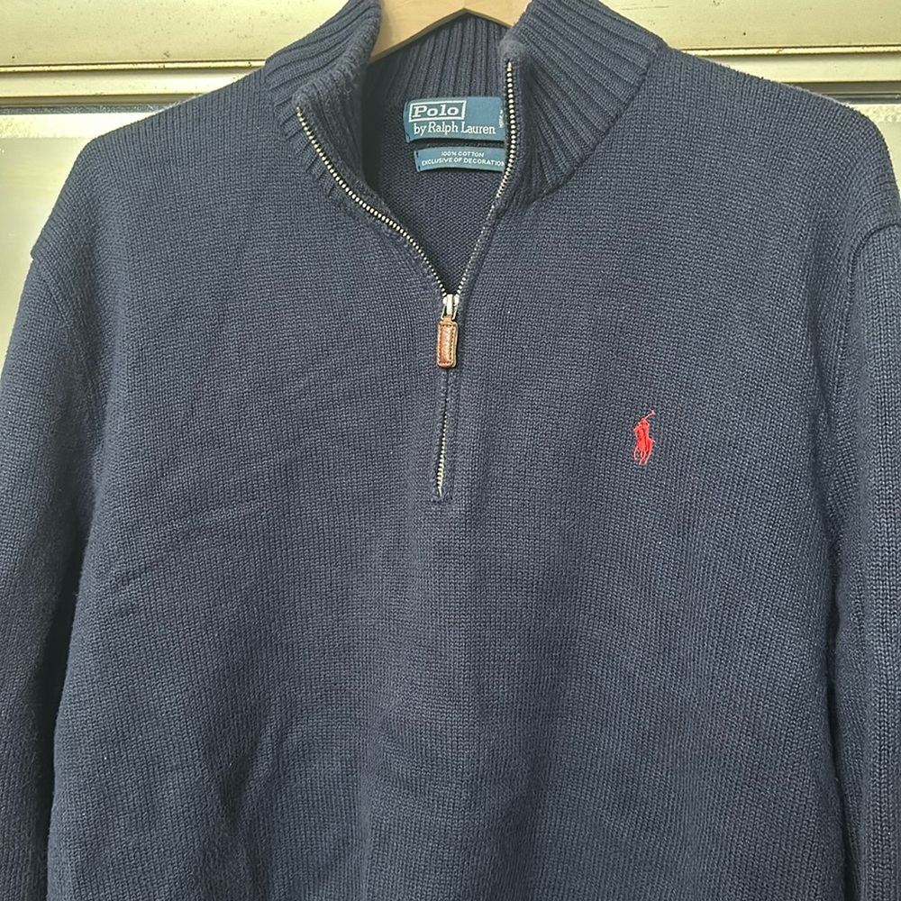 Men’s Polo Ralph Lauren Blue half zip sweater